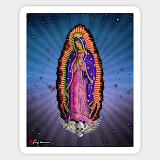 Madona original canvas art Sticker